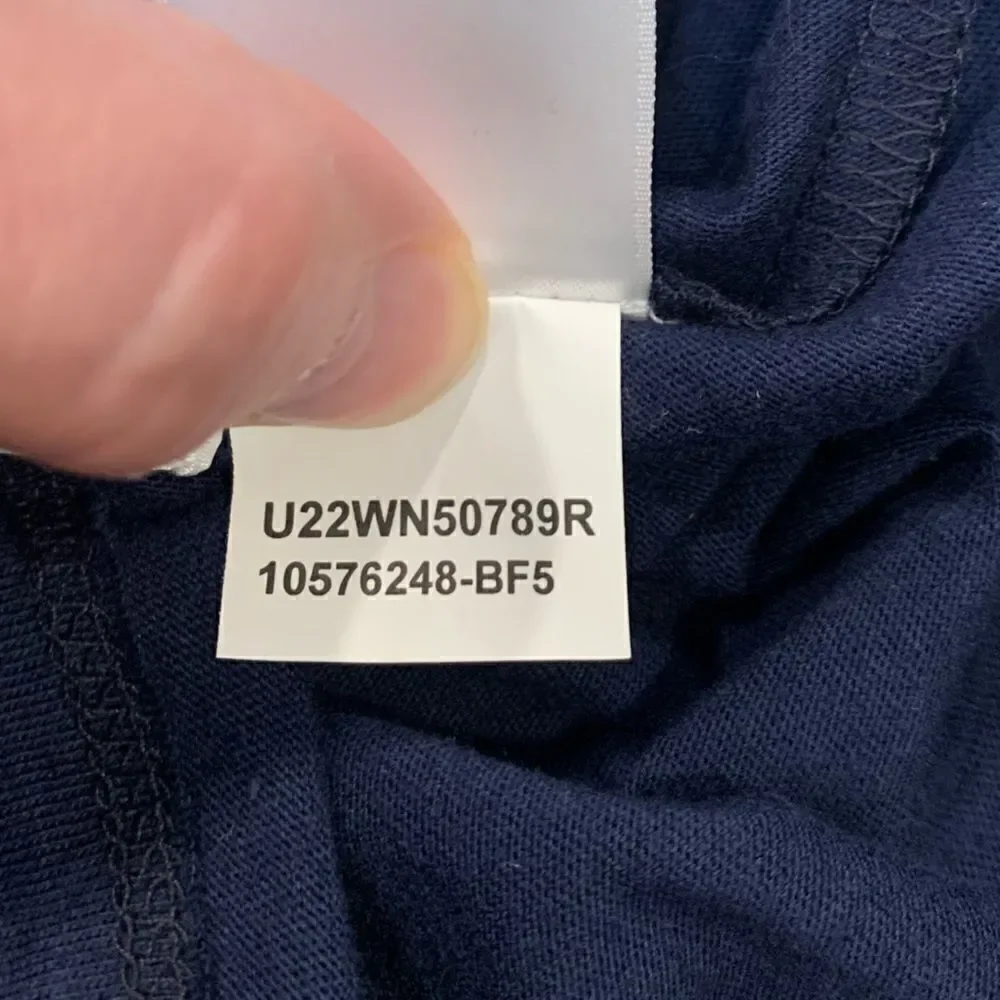 NWT Jones New York sport knit navy sleeveless tie laced V-neck dress sz 3x - Picture 12 of 13